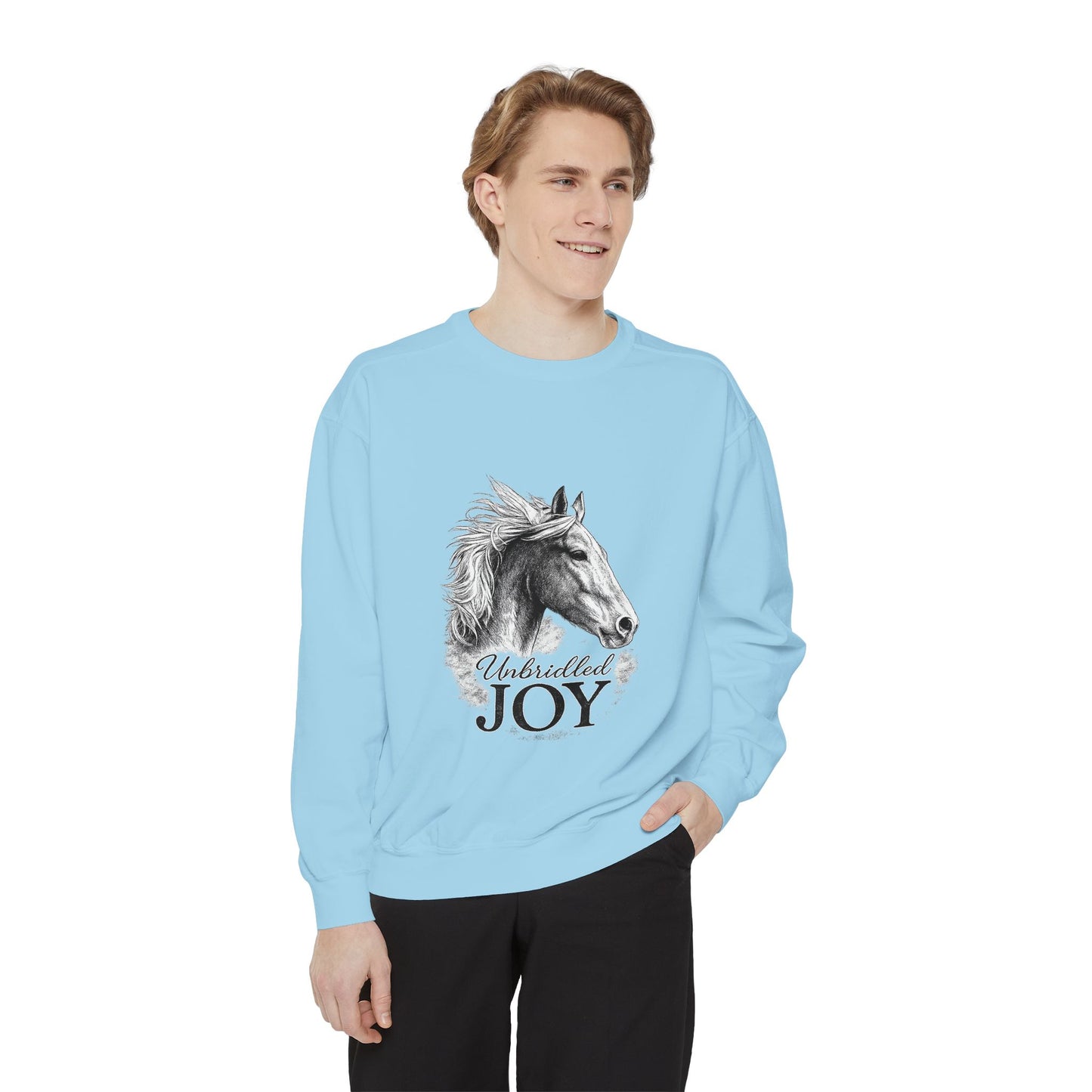 Feel  the joy - Unisex Garment-Dyed Sweatshirt