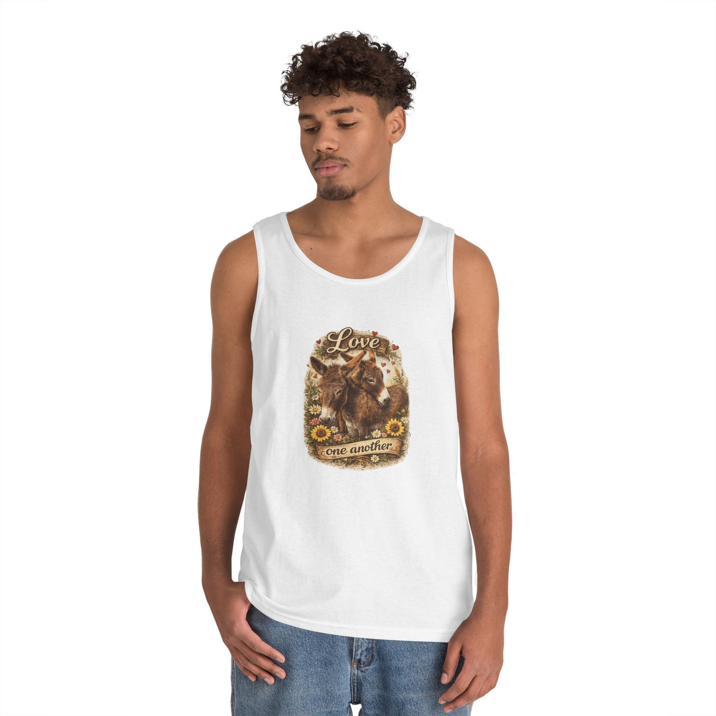Donkey lover Unisex Heavy Cotton Tank Top