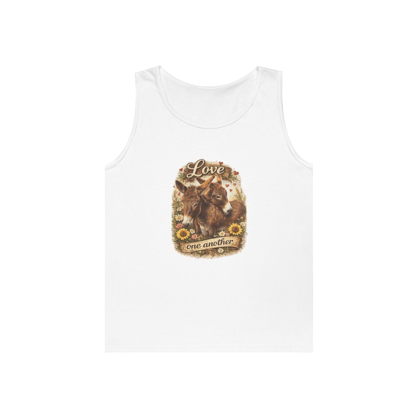 Donkey lover Unisex Heavy Cotton Tank Top