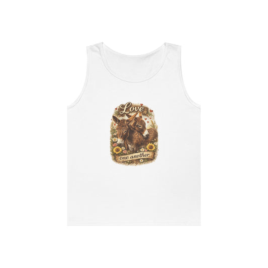 Donkey lover Unisex Heavy Cotton Tank Top
