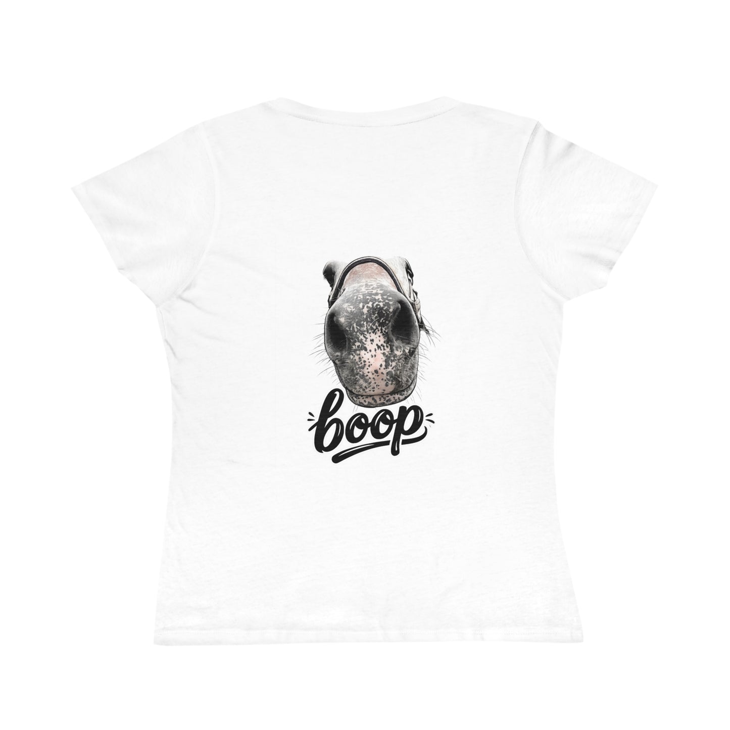 Boop the Snoot (back) Organic Women's Classic T-Shirt