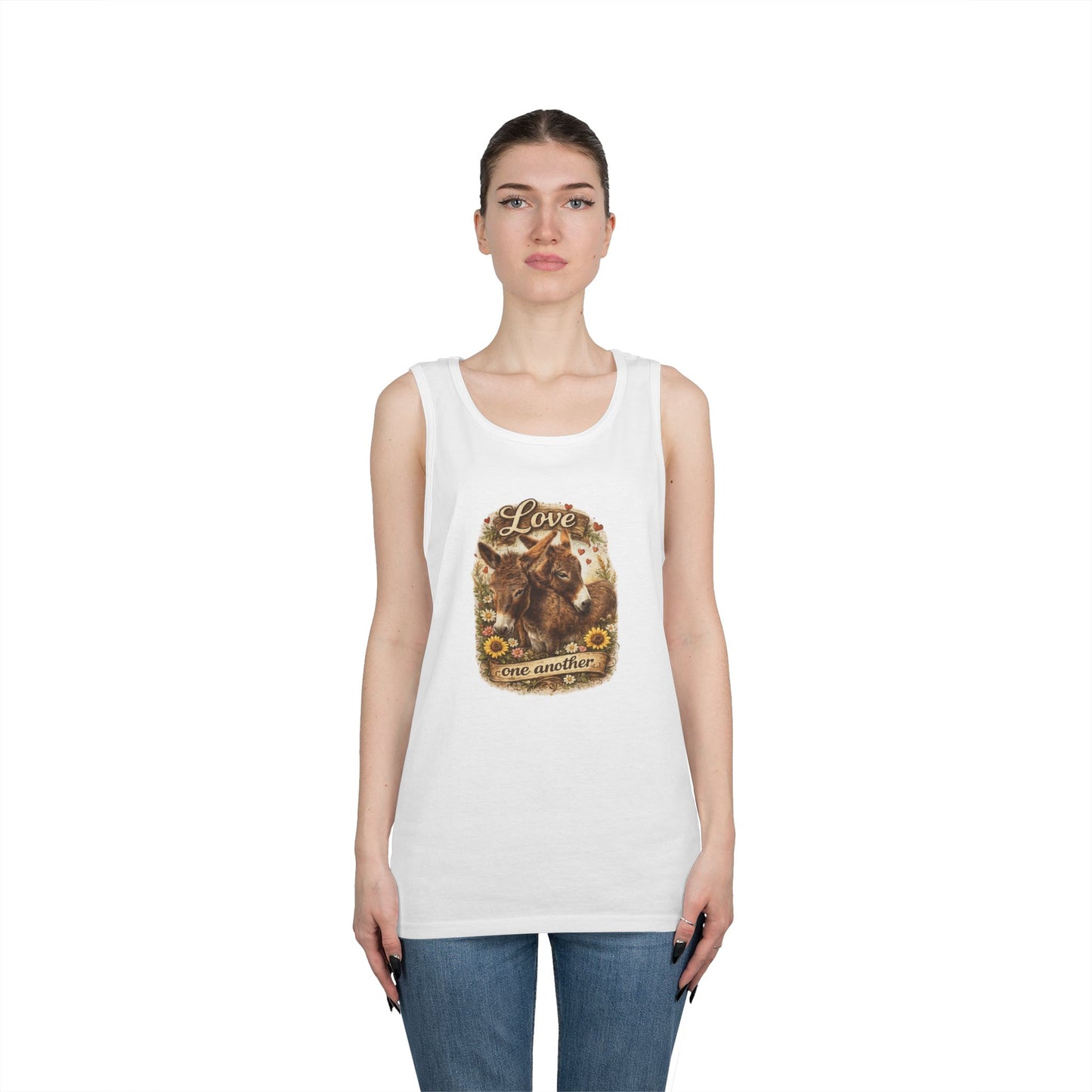 Donkey lover Unisex Heavy Cotton Tank Top